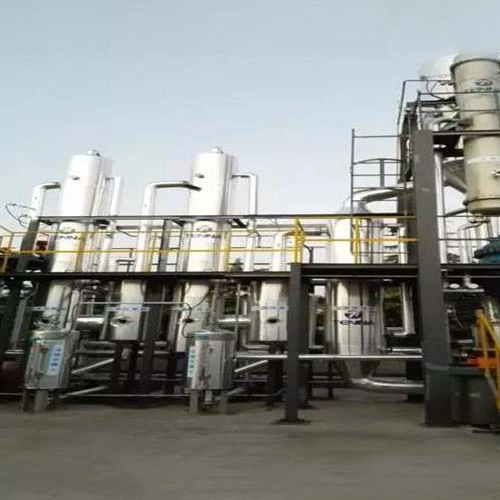 "Zero discharge" evaporative crystallization system for oily wastewater in machining
