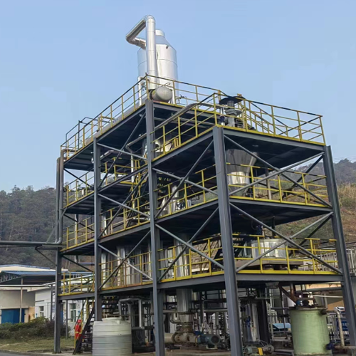 Three effect evaporator system for water in sewage workshop